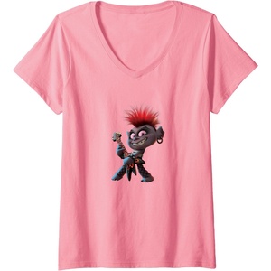 image:imageWomens Trolls World Tour  Queen Barb VNeck TShirtPink