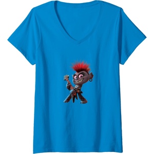 image:imageWomens Trolls World Tour  Queen Barb VNeck TShirtSapphire Blue