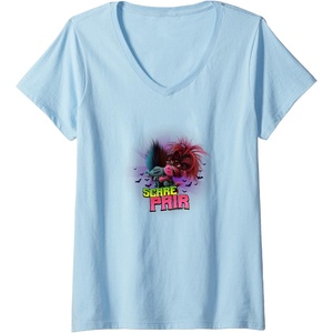 image:imageWomens Trolls World Tour  Scary Pair VNeck TShirtBaby Blue
