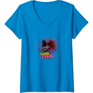 image:imageWomens Trolls World Tour  Scary Pair VNeck TShirtSapphire Blue