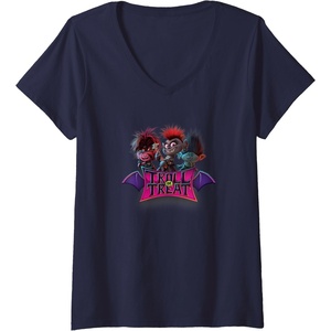 image:imageWomens Trolls World Tour  Troll Or Treat VNeck TShirtNavy Blue