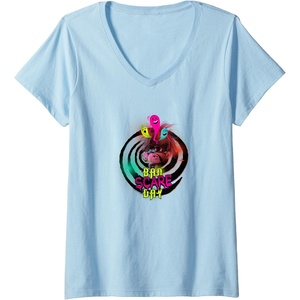 image:imageWomens Trolls World Travel  Schlechter Schreckentag VNeck TShirtBaby Blue