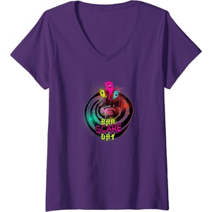 image:imageWomens Trolls World Travel  Schlechter Schreckentag VNeck TShirtPurple
