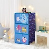 image:imageIdea Nuova DreamWorks Trolls 3 Drawer Soft Storage Unit with Poly Canvas FrameBlues Clues