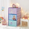 image:imageIdea Nuova DreamWorks Trolls 3 Drawer Soft Storage Unit with Poly Canvas FrameFrozen