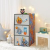 image:imageIdea Nuova DreamWorks Trolls 3 Drawer Soft Storage Unit with Poly Canvas FrameSpace Jam