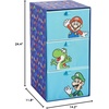 image:imageIdea Nuova DreamWorks Trolls 3 Drawer Soft Storage Unit with Poly Canvas FrameSuper Mario