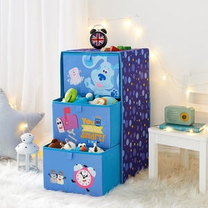 image:imageIdea Nuova DreamWorks Trolls 3 Drawer Soft Storage Unit with Poly Canvas FrameBlues Clues
