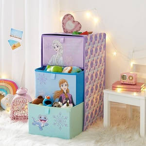 image:imageIdea Nuova DreamWorks Trolls 3 Drawer Soft Storage Unit with Poly Canvas FrameFrozen