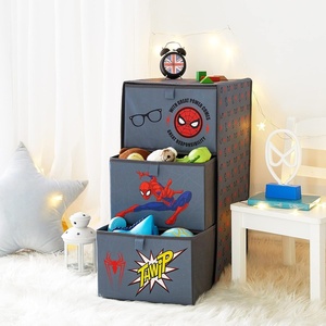 image:imageIdea Nuova DreamWorks Trolls 3 Drawer Soft Storage Unit with Poly Canvas FrameSpiderman