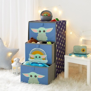 image:imageIdea Nuova DreamWorks Trolls 3 Drawer Soft Storage Unit with Poly Canvas FrameStar Wars  the Mandalorian