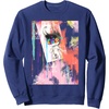 image:imageClassic Trolls Flower Crown Troll Crewneck Sweatshirt SweatshirtNavy Blue