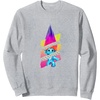image:imageClassic Trolls Rub Hair Rainbow Troll Crewneck Sweatshirt SweatshirtHeather Grey