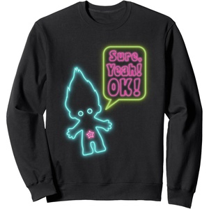 image:imageClassic Trolls Sure Yeah OK Crewneck Sweatshirt SweatshirtBlack