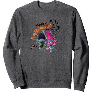 image:imageTrolls Happy Halloween SweatshirtDark Heather Grey