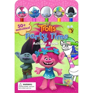 image:imageDreamWorks Trolls Party Time Activity Book Pencil Toppers