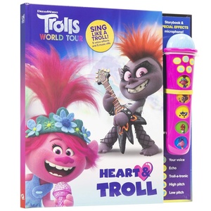 image:imageDreamWorks Trolls World Tour Poppy Branch and More  Heart amp Troll Microphone and Sound Book Set  PI Kids PlayASong