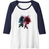 image:imageTrolls World Tour  Branch and Poppy Float Raglan Baseball TeeNavy BlueWhite