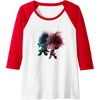 image:imageTrolls World Tour  Branch and Poppy Float Raglan Baseball TeeRedWhite
