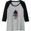 image:imageTrolls World Tour  Branch and Pumpkin Raglan Baseball TeeBlackAthletic Heather