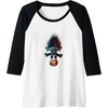 image:imageTrolls World Tour  Branch and Pumpkin Raglan Baseball TeeBlackWhite