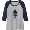 image:imageTrolls World Tour  Branch and Pumpkin Raglan Baseball TeeNavy BlueAthletic Heather