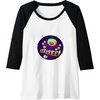 image:imageTrolls World Tour  EEEEE Raglan Baseball TeeBlackWhite