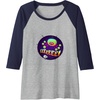 image:imageTrolls World Tour  EEEEE Raglan Baseball TeeNavy BlueAthletic Heather