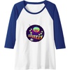 image:imageTrolls World Tour  EEEEE Raglan Baseball TeeRoyal BlueWhite