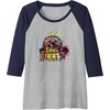image:imageTrolls World Tour  Gimme A Treat Raglan Baseball TeeNavy BlueAthletic Heather