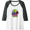 image:imageTrolls World Tour  Happy Trolloween Raglan Baseball TeeDark Heather GreyWhite