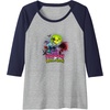 image:imageTrolls World Tour  Happy Trolloween Raglan Baseball TeeNavy BlueAthletic Heather