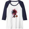 image:imageTrolls World Tour  Poppy amp Pumpkin Raglan Baseball TeeNavy BlueWhite