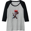image:imageTrolls World Tour  Queen Barb Raglan Baseball TeeBlackAthletic Heather