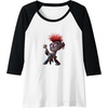image:imageTrolls World Tour  Queen Barb Raglan Baseball TeeBlackWhite