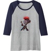 image:imageTrolls World Tour  Queen Barb Raglan Baseball TeeNavy BlueAthletic Heather