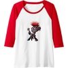 image:imageTrolls World Tour  Queen Barb Raglan Baseball TeeRedWhite
