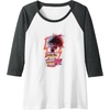 image:imageTrolls World Tour  Rock ZomBAE Raglan Baseball TeeDark Heather GreyWhite