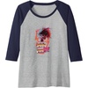 image:imageTrolls World Tour  Rock ZomBAE Raglan Baseball TeeNavy BlueAthletic Heather