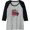image:imageTrolls World Tour  RockO Queens Raglan Baseball TeeBlackAthletic Heather