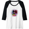 image:imageTrolls World Tour  Scary Pair Raglan Baseball TeeBlackWhite