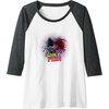 image:imageTrolls World Tour  Scary Pair Raglan Baseball TeeDark Heather GreyWhite