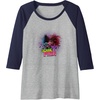 image:imageTrolls World Tour  Scary Pair Raglan Baseball TeeNavy BlueAthletic Heather