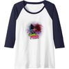 image:imageTrolls World Tour  Scary Pair Raglan Baseball TeeNavy BlueWhite