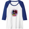 image:imageTrolls World Tour  Scary Pair Raglan Baseball TeeRoyal BlueWhite