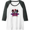 image:imageTrolls World Tour  Troll Or Treat Raglan Baseball TeeDark Heather GreyWhite