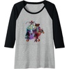 image:imageTrolls World Tour  Trolls World Tour  Troll Or Treat Raglan Baseball TeeBlackAthletic Heather