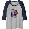 image:imageTrolls World Tour  Trolls World Tour  Troll Or Treat Raglan Baseball TeeNavy BlueAthletic Heather