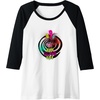 image:imageTrolls World Travel  Schlechter Schreckentag Raglan Baseball TeeBlackWhite