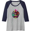 image:imageTrolls World Travel  Schlechter Schreckentag Raglan Baseball TeeNavy BlueAthletic Heather